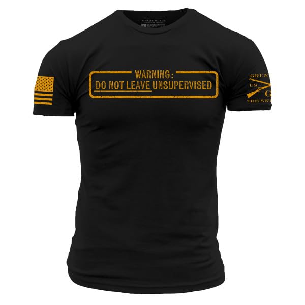 Grunt Style Need Supervision Mens T-Shirt (Black X-Large)