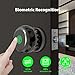 Swokely Smart Fingerprint Door Lock, Door Knob with App Smart Lock for Bedroom Door, Type-C Emergency Charging, Fingerprint Door Knob TY App Remote Operation for 35-55mm Office Home Bedroom Door