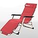 Jardin Loungers Et Recliners 5 couleurs disponibles Chaise réglable Bain de soleil Mobilier d'extérieur Lit pliant avec coussin for la plage Piscine extérieure Patio Jardin Camping Pieds en acier c200