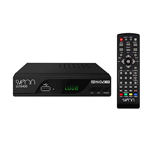 Sveon SDT8400 - Sintonizador TDT2 HD con Funciones de Grabación