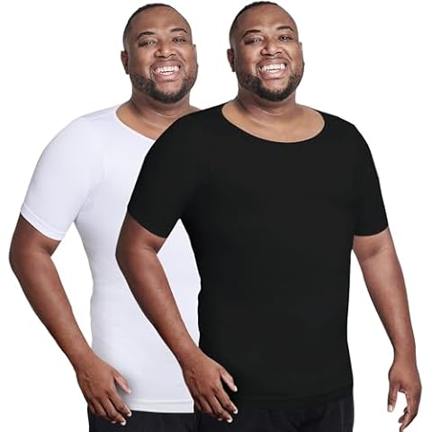 QORE LOGIQ Discounted Black and White L Compression Tall T-Shirts for Men When You Purchase Together!! Cover