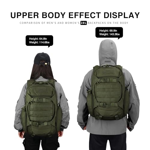 Foto von Mardingtop 28L Rucksack Taktischer Trekkingrucksacke Rucksäck Outdoor Wanderrucksäcke für Camping Wandern Reisen