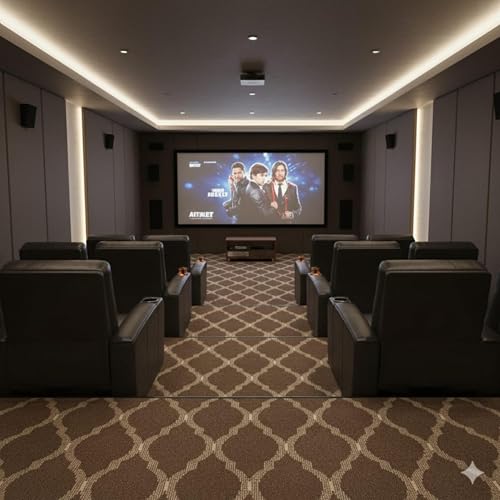 Image of FC Milano-Brown for High Traffic Offices Hotels Homes & Institutions Carpet with Felt Backing Luxurious Feel Floring for Residential, Commercial & Sound Absorbing Easy Clean Low Maintenance