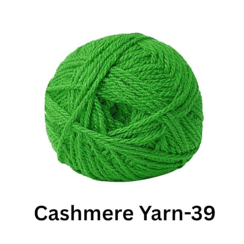 Image of VCR Forest Green Cashmere Knitting Yarn, 100 Grams Hank, 265 Meters Length, Acrylic 75% and Nylon 25%, Soft Crosia Thread for Crochet and Knitting, Suitable for Sweaters, Pullovers and Jackets