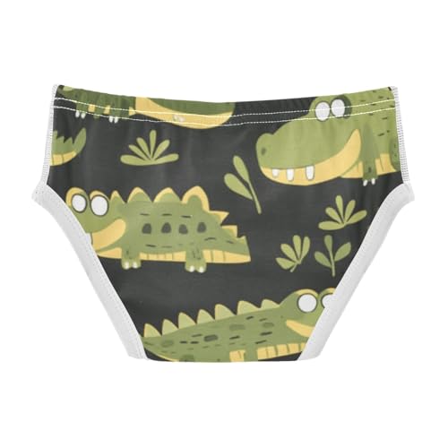 GuoChe Toddler Boy Underwear Cotton Cartoon Safari Crocodiles in Sizes 2T,3T, 4T, 5T, 6Y and 8Y2