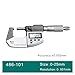 Micron Digital Micometer, IP65 Outside 0-25mm Industrial DIN863 Standard 25-50mm 0.001mm Electronic Gauge (Size : 486-101 0-25mm)