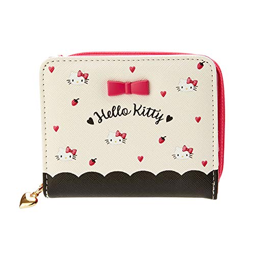Portefeuille Hello Kitty Sanrio pour enfant avec motif cœur mignon, taille unique multicolore