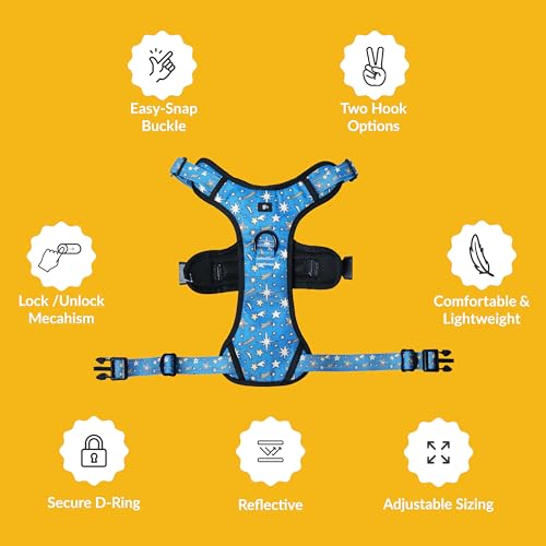 Image of Nebula Nights No-Pull Dog Harness, L (21-30kg, 23-30 inch)