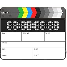 Deity TC-SL1 Wireless Bluetooth-Enabled Timecode Smart Clapper Slate with Wooden Clapper, Dual NP-F550 Battery Bays, and USB-C Charging