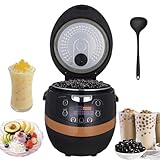 RSQQL Máquina automática for Hacer Boba Comercial de 8 l, 1350 W, for Perlas de Tapioca, té de Burbujas y té con Leche, Ideal for Tiendas de té con Leche, restaurantes y postres.