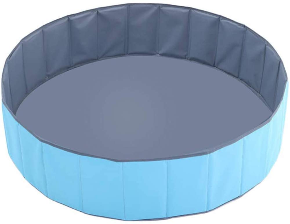 qiuqiu Inflatable Swimming Pool Kids Ball Pit Foldable Portable Collapsible Dogs Cats Pet PVC Baby Play Ball Pool Outdoor Spa Inflatable Hot Tub Bathing Tub Pool-A