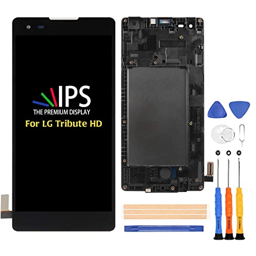 A-MIND for for LG Tribute HD LS676/K6 X Style K200 K200ds K200mt L53BG L56VL 5.0 inch LCD Display Touch Digitizer Screen Replacement Full Assembly Repair Kits with Tools
