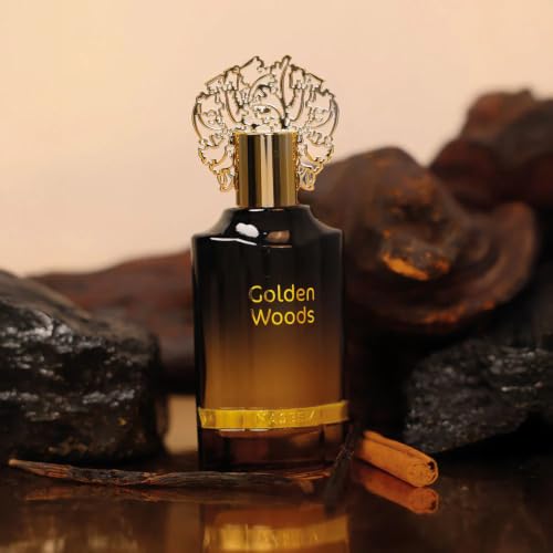 Image of NASEEM Golden Woods Aqua Parfum 55 ML | Luxury Perfume for Unisex | Natural, Alcohol Free, Long Lasting Fragrance