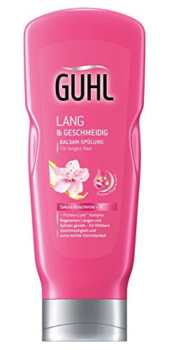 Preisvergleich Produktbild Guhl Lang und Geschmeidig Balsam Spülung / Conditioner - 2er Pack (2x 200 ml) - mit Sakura-Kirschblüte und Öl - regeneriert Längen und Spitzen