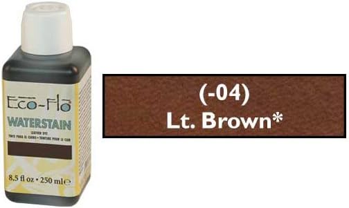 Tandy Leather Eco-flo Professional Light Brown Water Stain 8.5 oz - FREE SHIPPING!