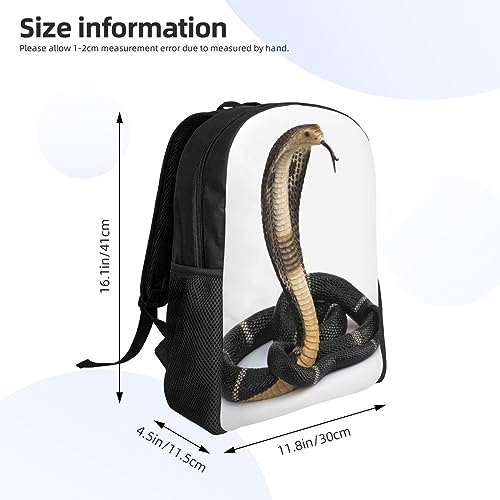 PEIXEN Cobra Snake Backpack Shoulder Bag Lightweight Laptop Bag Large Capacity Travel Bag Casual Daypack For Women Men4