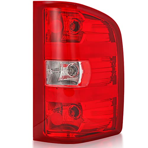 Tektend Tail Light Assembly Compatible with 2007-2013 Chevy Silverado 1500 2500HD 3500HD Pickup Truck Taillights Factory Style Rear Brake Lamps OE Replacement, Passenger Side