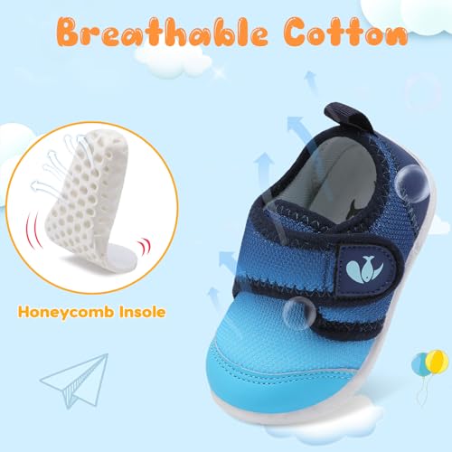 Image of FEETCITY Baby First Walking Shoes Boys Girls Infant Crib Shoes Breathable | Anti-Slip Flexible Lightweight Breathable indoor outdoor sports school walking Activities Travel