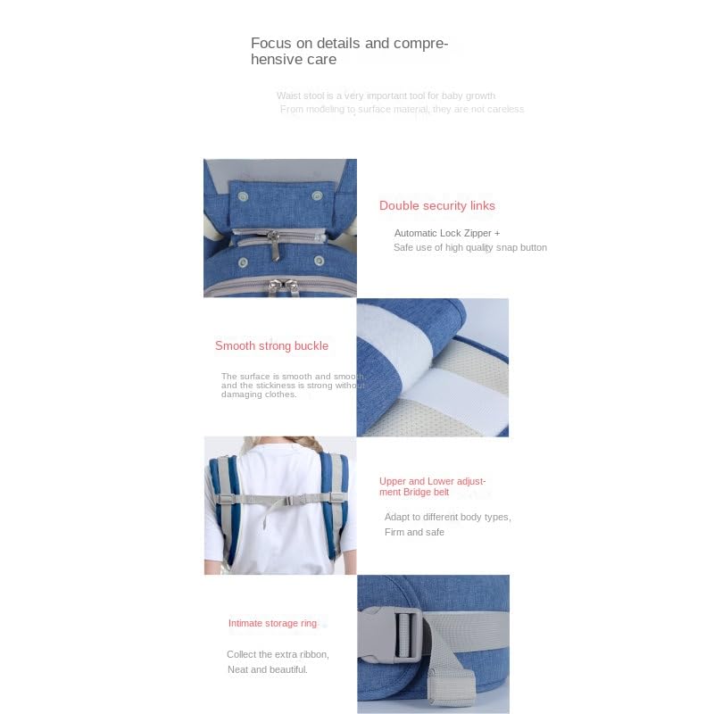 Miniatura 9 de Portabebés ergonómico 3 en 1 portabebés suave portabebés de 3 a 36 meses, 4 estacionestodas las estaciones, recién nacido a niño pequeño con capucha