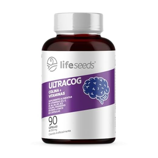 ULTRACOG - Colina 400mg + Vitaminas D3, E, B1, B5, B6, B9, B12, Magnésio, Selênio e Zinco – 90 Cápsulas