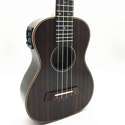 KEPOHK Ukulélé acoustique de concert 23 pouces, uku électrique avec égaliseur de micro, bois de rose entier hawaïen 4… - Les Beatles, Paul McCartney, John Lennon, RIngo Starr, George Harrison KEPOHK Ukulélé acoustique de concert 23 pouces, uku électrique avec égaliseur de micro, bois de rose entier hawaïen 4…