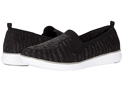 Image of Propet Womens Travel Fit Striped Slip On Sneakers Shoes Casual - Black, Grey