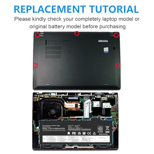 Image of ASUNCELL 01AV430 SB10K97587 Battery Replacement for Lenovo ThinkPad X1 Carbon 5th Gen 2017 6th Gen ThinkPad X1 Carbon 2017 /2018 Series 01AV429 SB10K97586 01AV431 SB10K97588 01AV494 SB10K97586