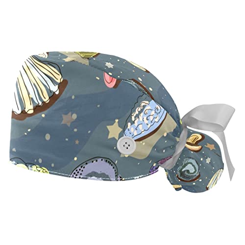 Chapeaux bouffants et casquettes de travail respirantes JDEZ lot de 2 mixtes