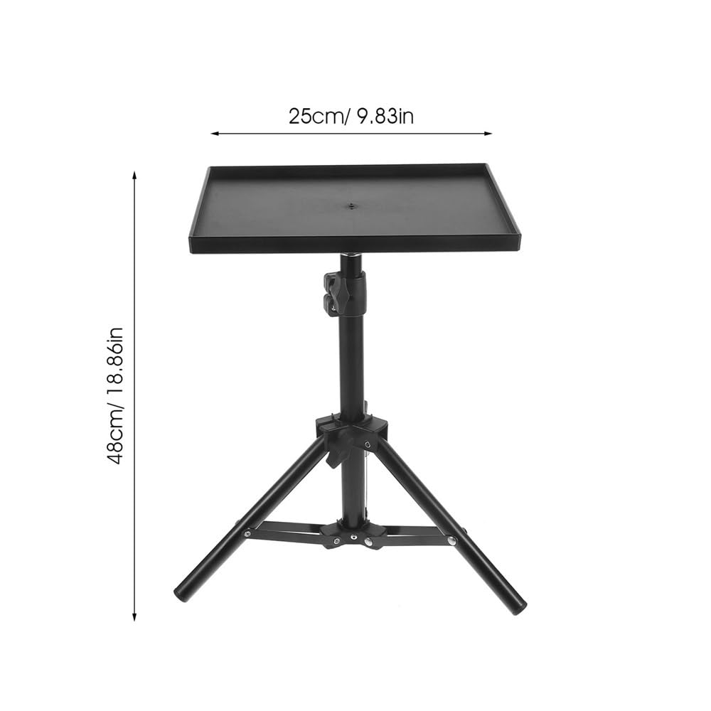 Vassoio treppiede per proiettore universale Supporto per scheda audio Supporto per piattaforma per laptop per fotocamera smartphone Asta telescopica in piedi Projector Mount Stand(Small)