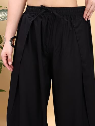 Image of Womanista Women's Viscose Rayon Fabric Farsi Salwar | Comfortable Fit & Lightweight Pant | Casual Summer Cotton Bottom for Women | Available in Plus Size