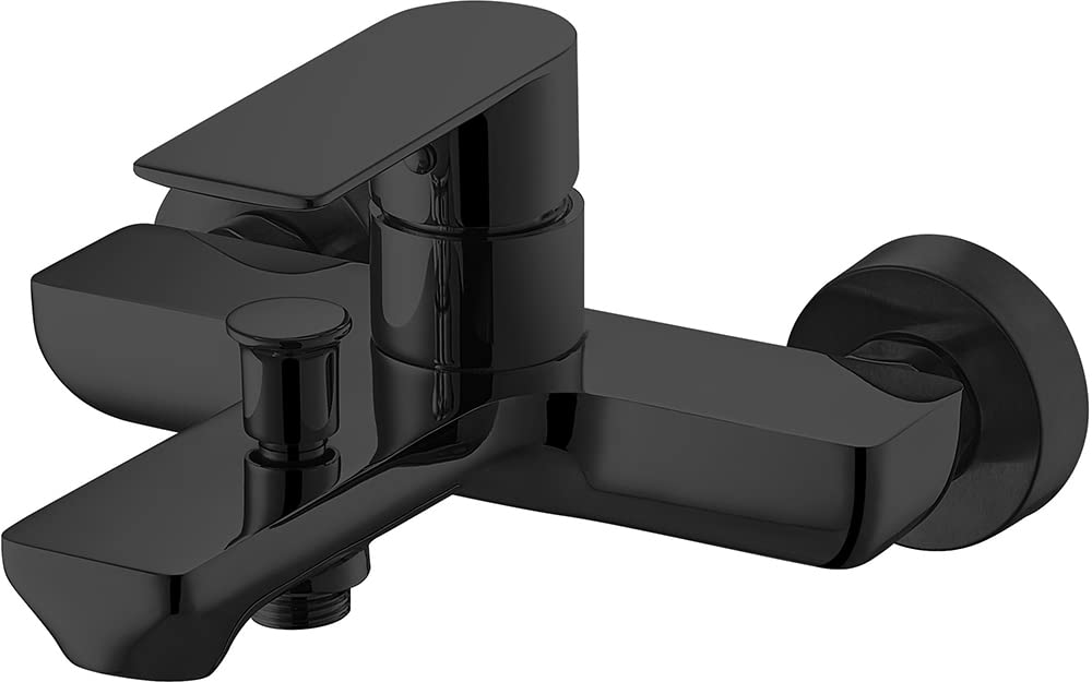 T-SKY Matt Black Single Lever Bathroom Faucet Shower Mixer Tap