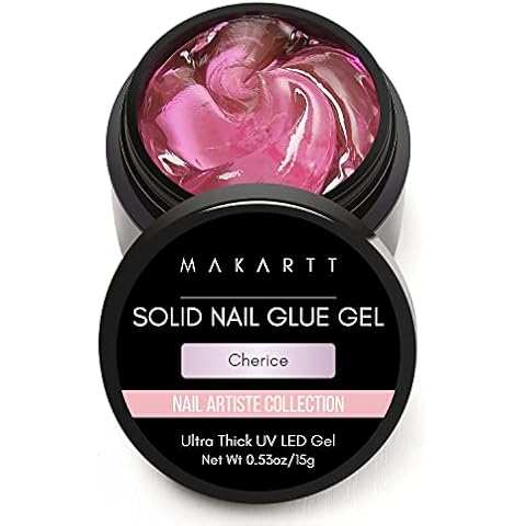 Makartt Fester Nagelkleber für weiche Gel-Nagelspitzen Festes Nagelkleber-Gel Cover