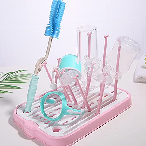 MeetCraig - Storage Holders & Racks - Baby Milk Bottle Drying Rack Draining Cup Spoon Dryer Detachable Holder Tray Shipping - Holders Racks Storage Storage Holders Racks Double Layer Dress Dish Dryer