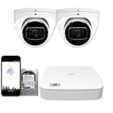 4K IP Security Camera System w/ 8MP 4K 4ch NVR PoE, 8MP 4K Audio Turret Cameras, IP67 Metal PoE Cameras, 1TB Pre-Installed Hard Drive (2)