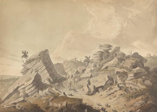 Cuadro pintura al óleo Brimham Crags para decoración moderna de paredes interiores 60x90