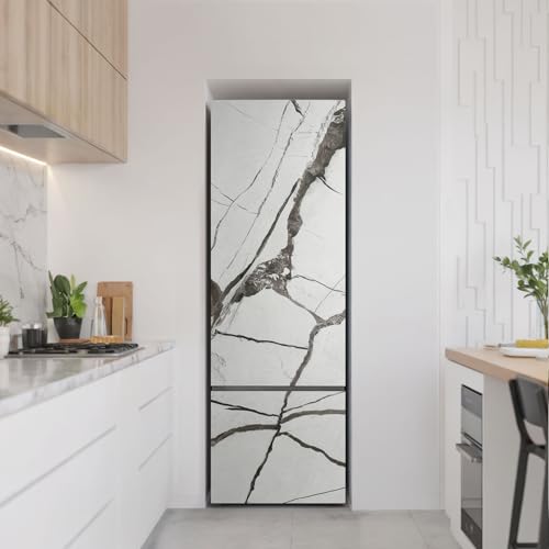 Pegatinas de Nevera 60x180 Mármol Vinilo Autoadhesivo para Cocina 3