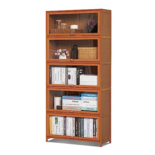 Magshion 5-Tier Bamboo Curio