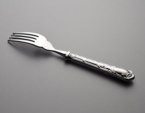 Amazon.co.jp: ALFACT 洋白銀器 唐草 フィッシュフォーク : ホーム