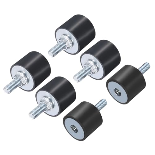Isolateur en caoutchouc M8 x 23 mm cylindrique pour amortissement de vibrations