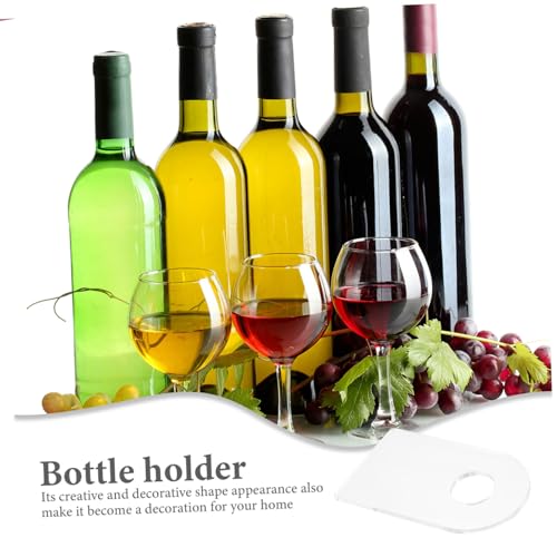 Soporte acrílico para botellas de vino 2 piezas miniatura 5