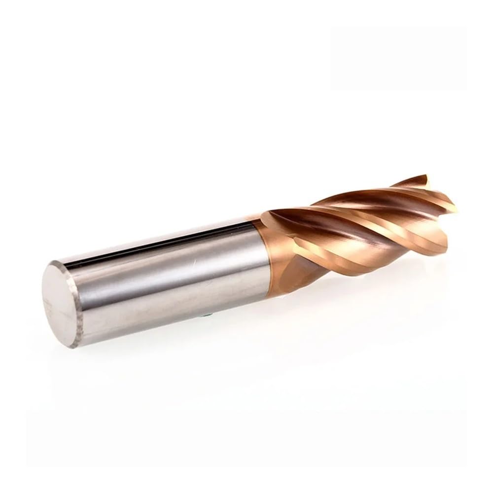 HRC60 Hartmetall-Schaftfräser, Durchmesser 1,1 mm ~ 7,9 mm, 4 Nuten, Wolfram-Maschinenschneider, Werkzeugbeschichtung, Metallfläche(D7.5x8dx50x100L-4T)