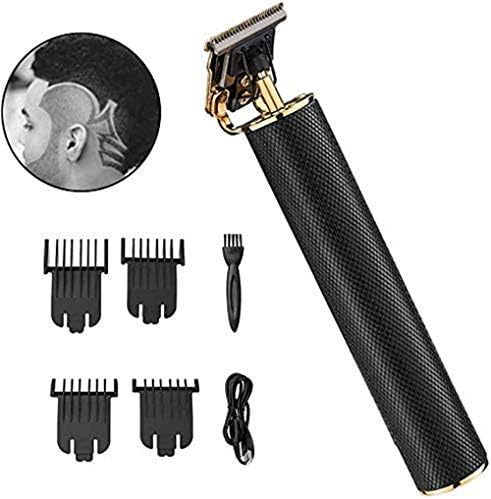 MOLADY Professional Hair Clippers for Men, USB Rechargeable Cordless Clippers Hair Trimmer Beard Shaver, Electric Outliner Grooming Kits T-Blade Close Cutting Trimmer for Men (Black)