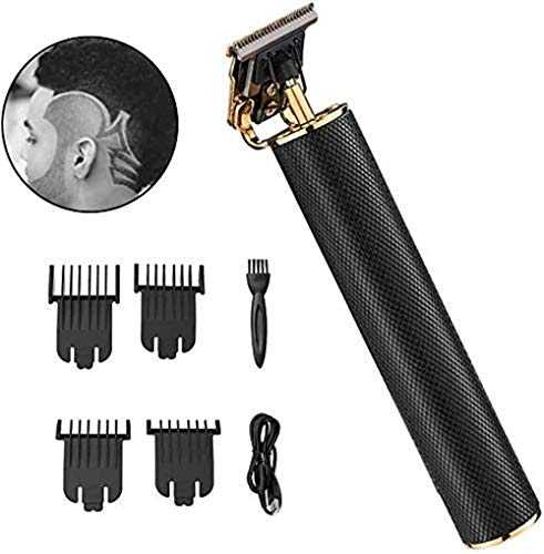 Molady Professional Hair Clippers For Men, Usb Rechargeable Cordless Clippers Hair Trimmer Beard Shaver, Electric Outliner Grooming Kits T-Blade Close Cutting Trimmer For Men (Black) #TOP25
