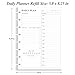 Junior Size To Do List Insert - 8-Disc Discbound Undated Daily Planner Refill for A5 Binder,100 Sheets/200 Pages Planner and Lined Refill, 100 gsm White Paper, 5.8'' x 8.3''
