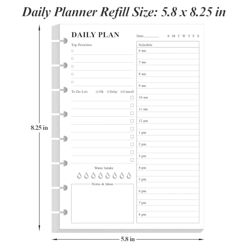 Planificateur 300 feuilles pour bloc-notes à disques et recharge format junior - 5