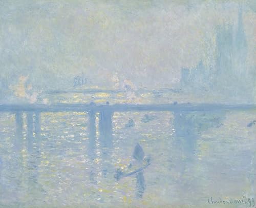 Affiche toile Monet Pont de Charing Cross pour eveiller la poesie de votre interieur