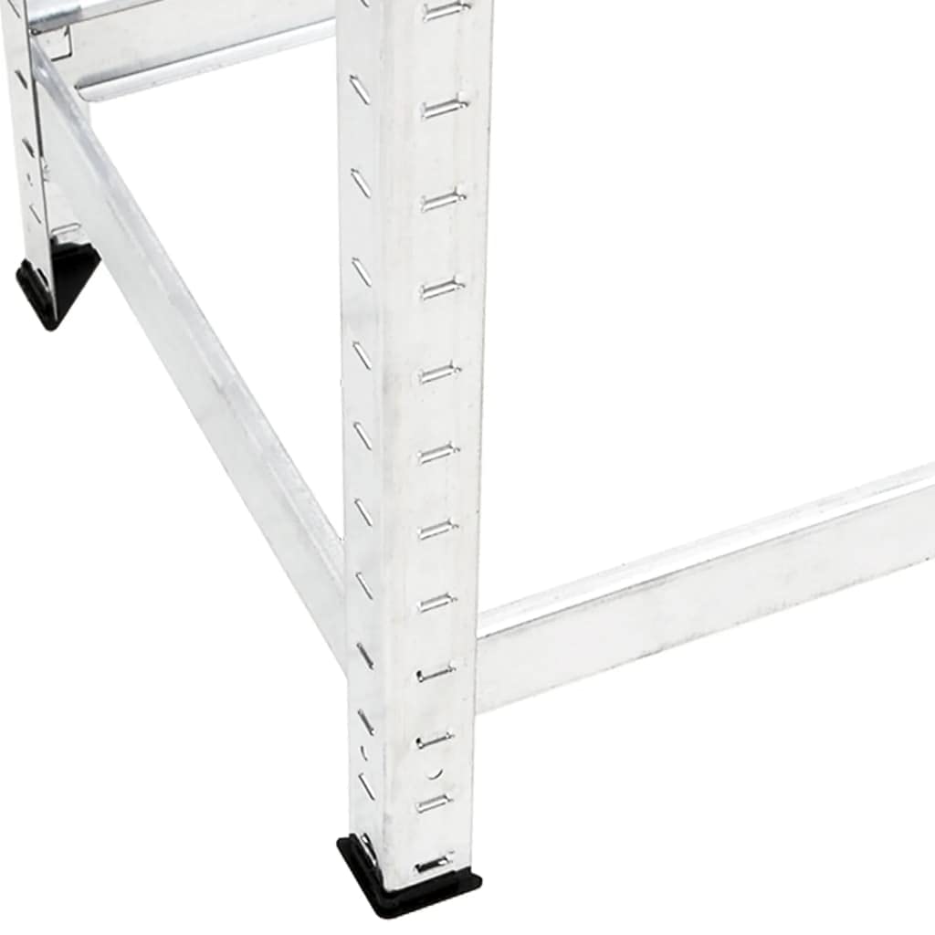 Porte-pneus à 2 Niveaux 4 pcs Argenté 110x40x110 cm Acier,Entreprise & Industrie,Stockage Industriel,Étagères industrielles,25.26 kg-3154231