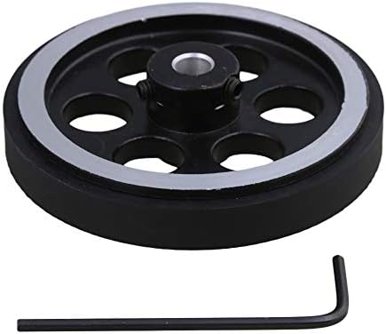 CNBTR Aluminum Industrial Encoder Wheel Meter Wheel Diameter 65mm for Rotary Encoder with Wrench & Screws