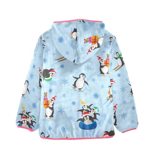OTVEE Winter Penguins Snowflakes Kids Hoodie Jacket Fall Spring Full Zip Warm Outwear Coat2