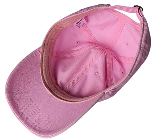 Image of TSSGBL Vintage Cotton Washed Baseball Cap S to XXL Unstructured Low Profile Adjustable Distressed Dad Hat for Men Women